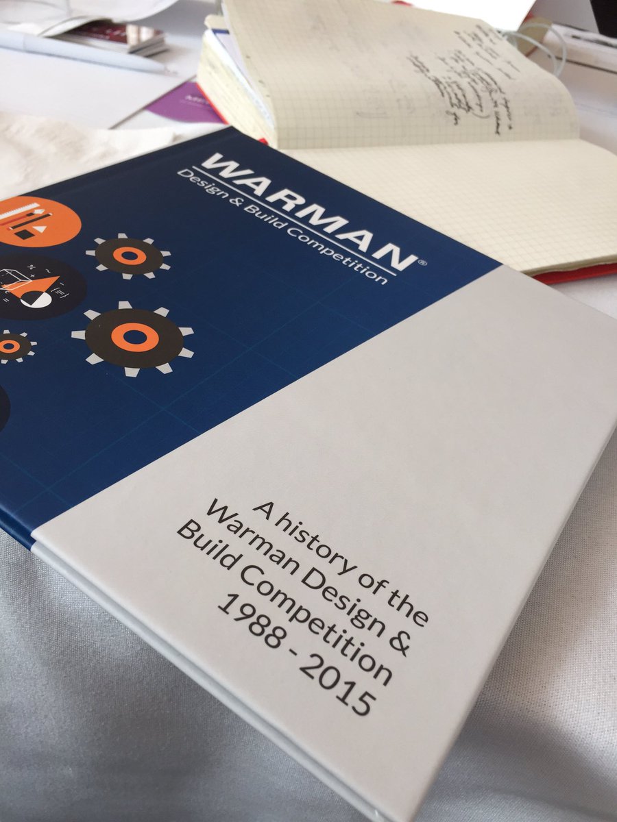 EAChemical's tweet photo. Excellent - a copy of the #history of the #Warman #Design & #Build #competition. @EngAustralia #EPAC2016 https://t.co/gO1V9WB2i7