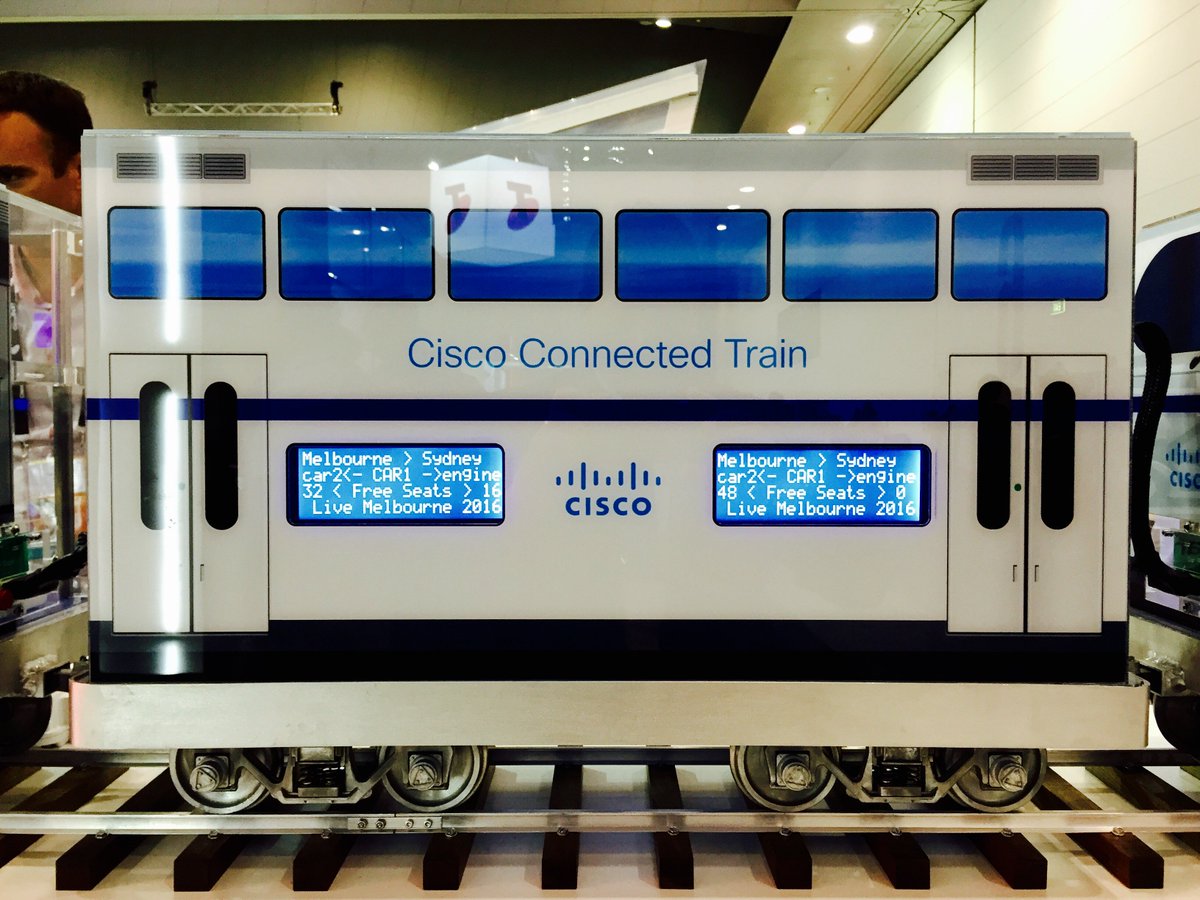 PaulHourmouzis's tweet photo. @BarryEinsig can I get one of these for my home office, please? @CiscoLiveMEL #CLMel #connectedtrain https://t.co/1yr9VhgGgp