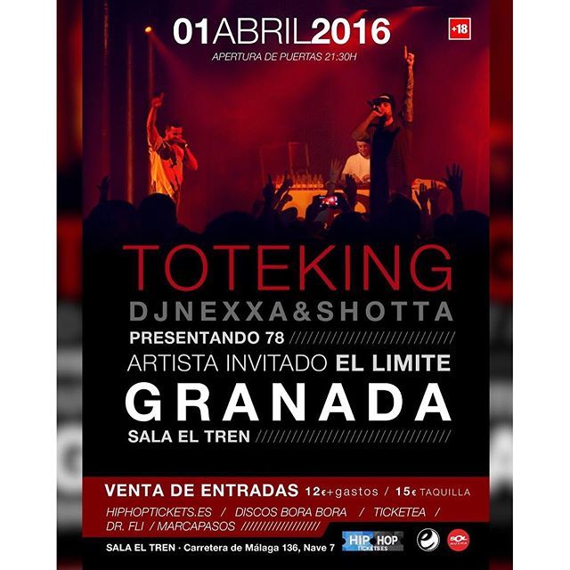 Granada_io's tweet photo. #Granada, el 1 de Abril la #Gira78 pasar por vuestra ciudad. Estaremos en la Sala El Tren … https://t.co/fvoMOdRGUw https://t.co/pLL6tBCwQC