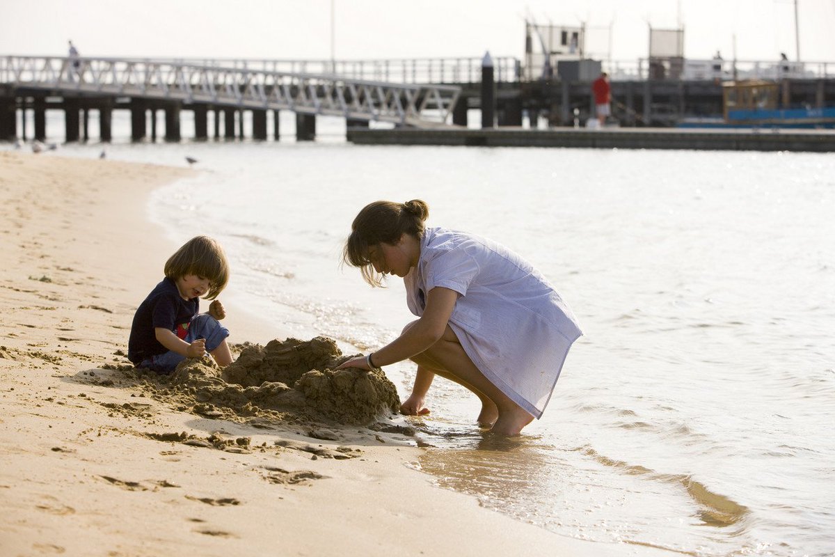 Melbourne's tweet photo. Family beach trip ahead? Find the best beaches for swims and sand castles. https://t.co/sFCSaN4axF #wandervictoria https://t.co/NfDGQpNmkB
