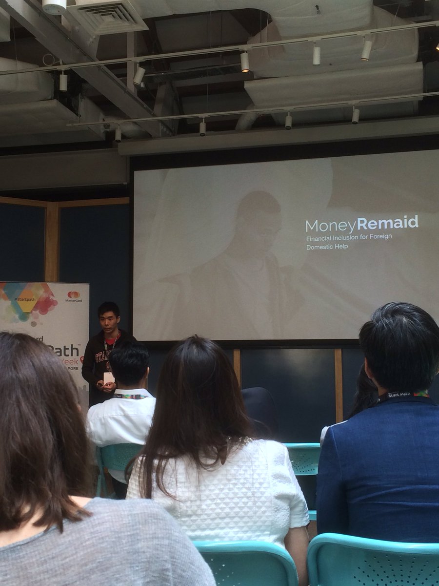 imjching's tweet photo. MoneyRemaid pitch at Start Path #mastersofcode @MasterCardDev @MAstartpath @leonardykris @frogtwitt @okiepiper https://t.co/TlSc6MjGsM