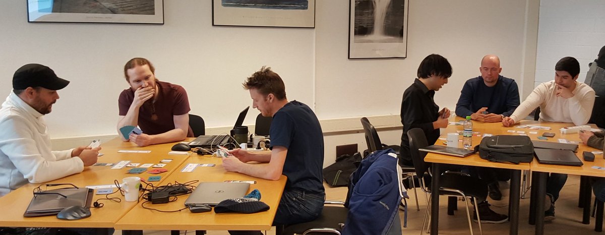 A_Cederholm's tweet photo. Students at #YHTest trying our @LetsTest_Conf  prototype game. Thanks for all great feedback. https://t.co/KKcN1zKEx7