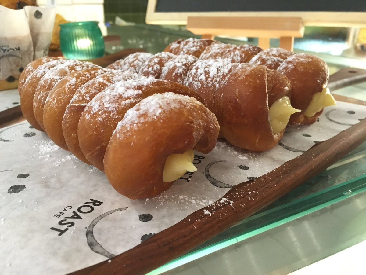 roast_cafe's tweet photo. NEW ARRIVALS AT #ROASTCAFESA :
We've married our cannoli and a donut in sweet harmony. Meet the "Cannonut" https://t.co/juna2vFQVK