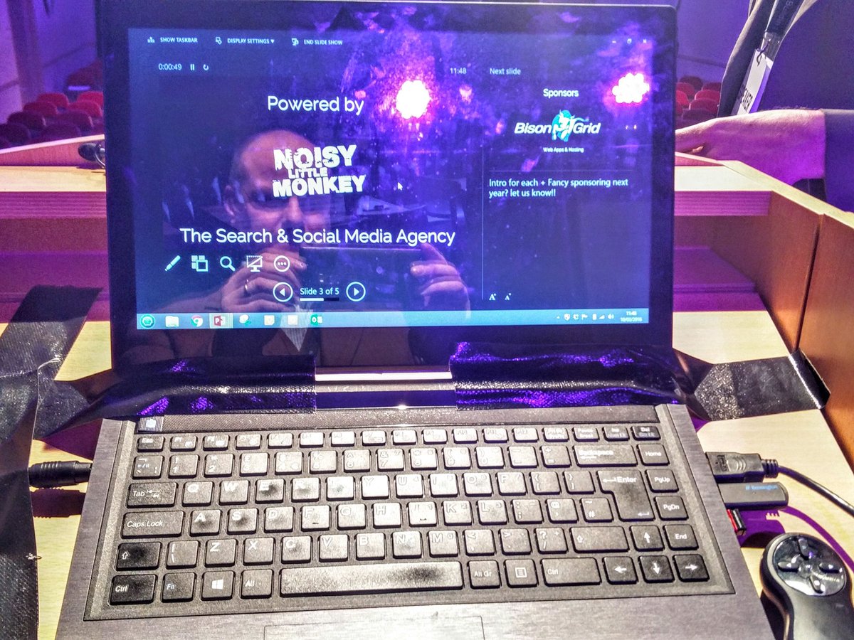 MrJonPayne's tweet image. Sometimes,  you just gotta #gaffer tape the laptop #conferenceproblems #digitalbuffet #DigitalGaggle