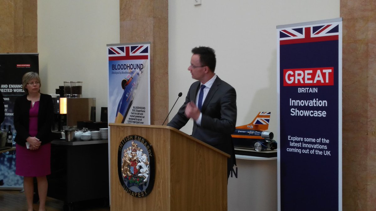 ukinhungary's tweet photo. Minister Szijjártó: EU without UK would be much weaker #megamission2016 https://t.co/bQgVgW0xxr