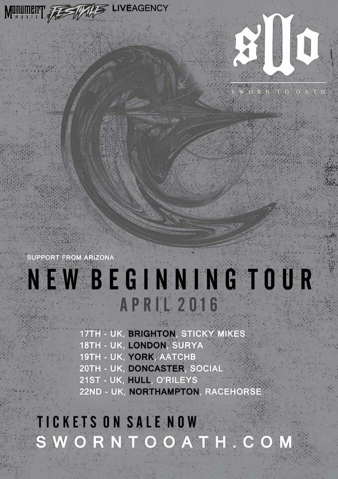 sworntooath's tweet image. Not long now! Get your tickets! Support from @Arizona_UK