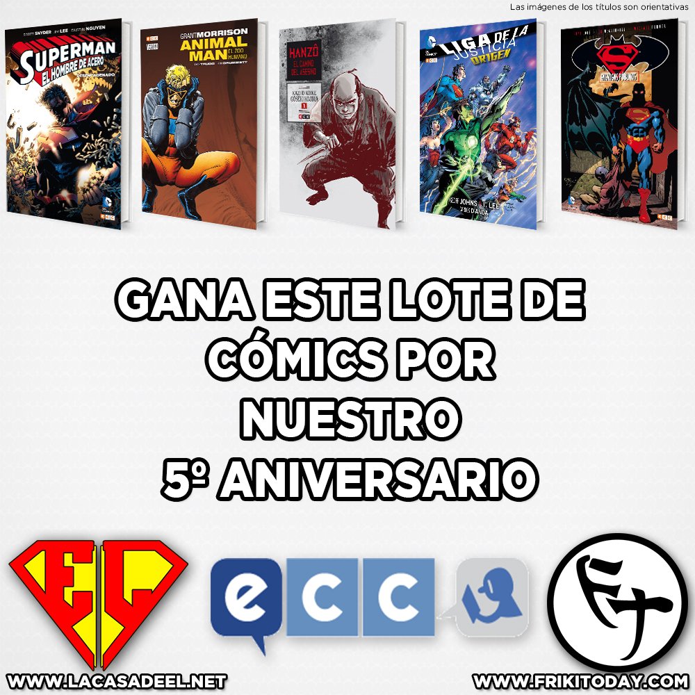 RT+FOLLOW para participar en el sorteo de un lote de #cómics de <a href="/eccediciones/">ECC Ediciones</a> y <a href="/LaCasaDeEL/">La Casa De EL</a> lacasadeel.net/?p=206802
