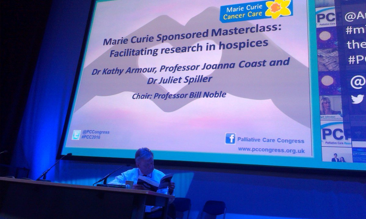 sabinebest's tweet photo. Bill Noble prepping for @MarieCurieEOLC masterclass in facilitating research in hospices #PCC2015 - starting soon! https://t.co/5vNMjSDGqH