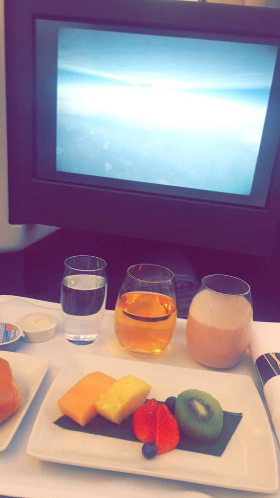 m0nikaj's tweet photo. @cathaypacific @cathaypacificUS Thank You to entire crew -CX841 NYC-HK for looking out after us! #lifewelltravelled https://t.co/7tNlRq3I9P