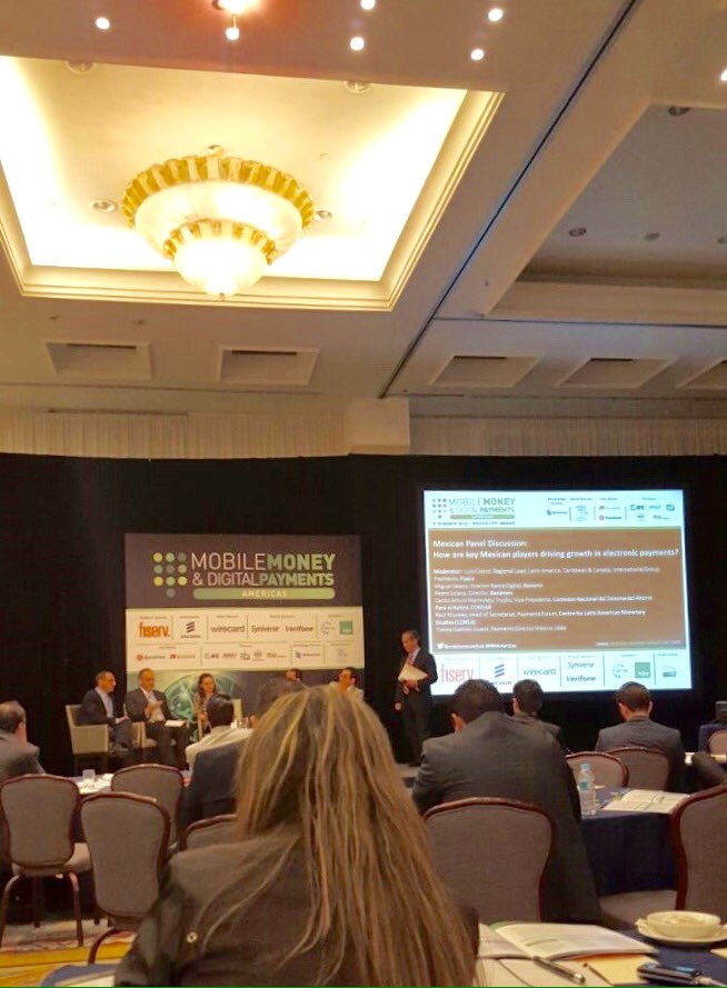 AmaranteConsult's tweet photo. Mobile Money & Digital Payments Americas 2016 2nd day of the conference today in #MexicoCity #MMAmericas https://t.co/eVZZfWZekx