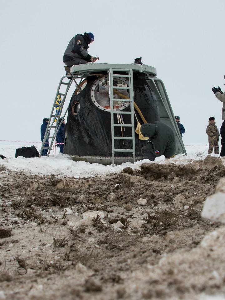 ShuttleAlmanac's tweet photo. Mar. 10, 2014 - Landing of #Exp38 returning from #ISS after 167 days in Space. Kotov, @Ryazanskiy_ISS & @AstroIllini https://t.co/R5jn6yTXCD