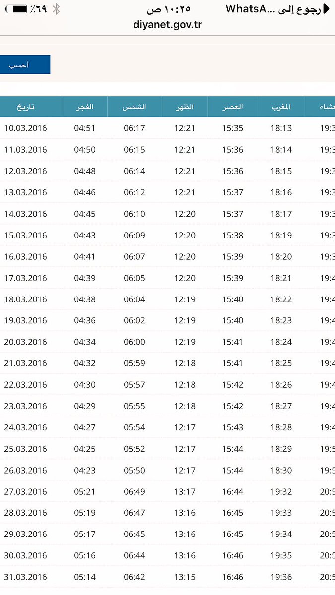 عاشق تركيا on Twitter: من افضل الموقع التي استخدمهالمعرفة مواقيت الصلاه https://t.co/gqqU71mH0Y وجدول مواقيت الصلاه في اسطنبول لشهرمارس ...