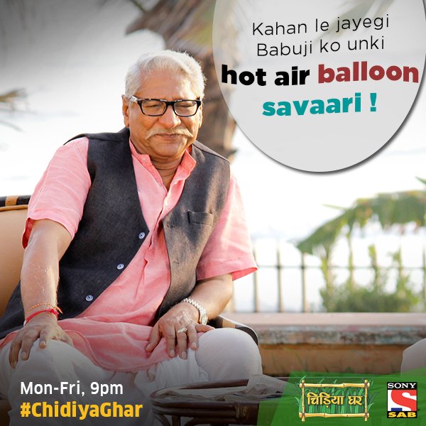 sabtv's tweet photo. Pahuch gaye Babuji ek naye island par. Kya hoga unke saath yahan? Janane ke liye dekhiye #Chidiyaghar https://t.co/PeP130EIVS