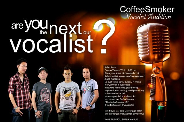 Are you the next our Vocalist????? #CoffeeSmoker #VocalistCS