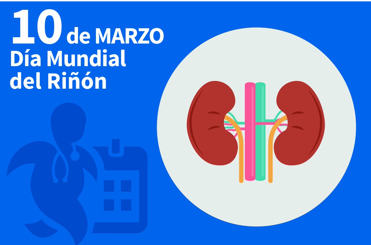 La enfermedad renal crónica afecta a cerca del 10% de la población #DiaMundialRiñón  Actua pronto para prevenirla