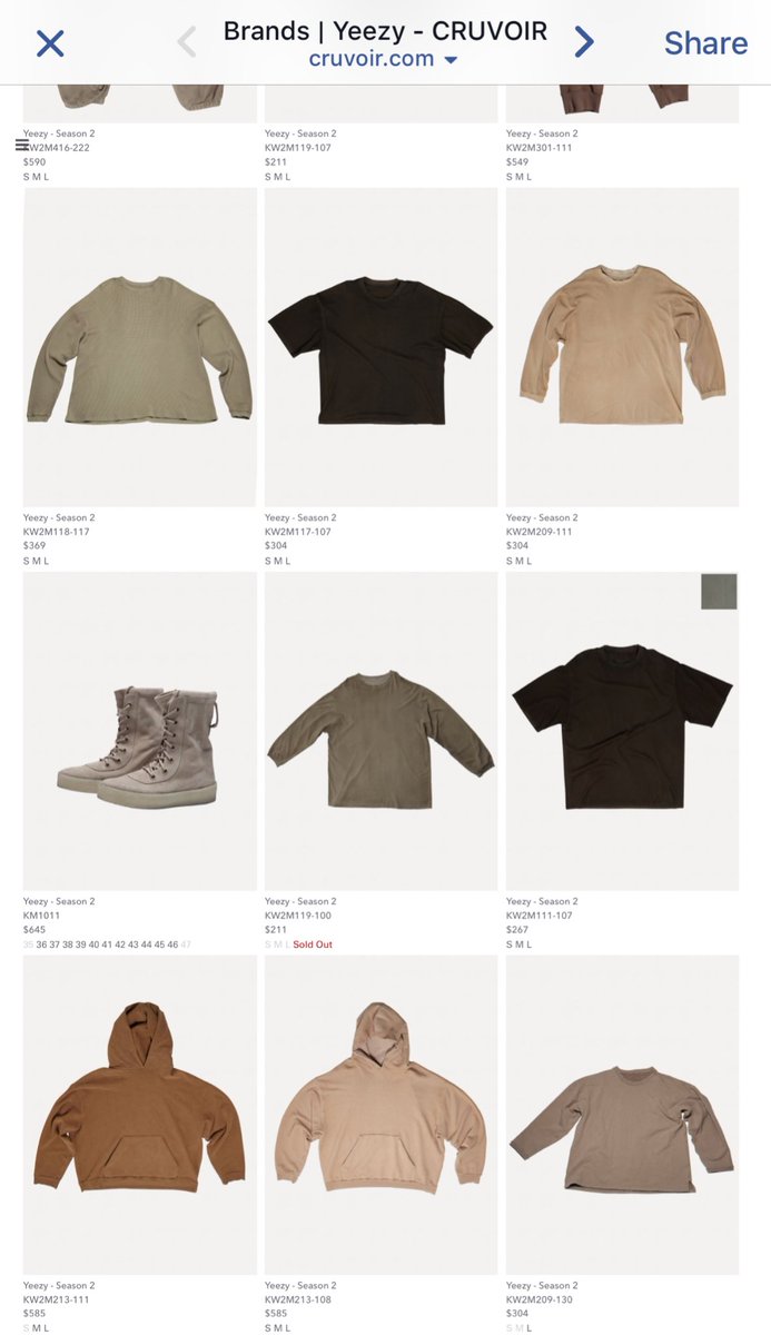 yeezy season 2 clothing