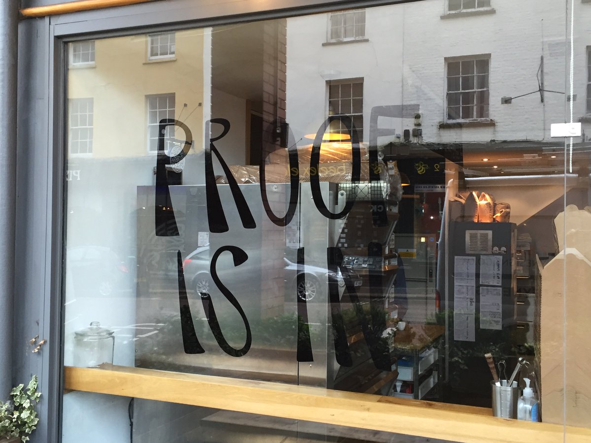 FonteyneSigns's tweet photo. A little bit of new vinyl @ThePuddingStop afterall #proofisin #signs #stalbans #vinyl #graphics #signage #puddings https://t.co/3lEev1sXR2