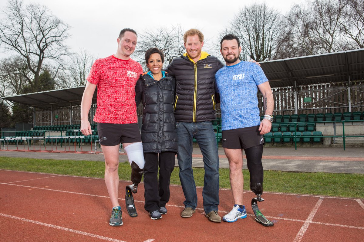 WeAreInvictus's tweet photo. What better way to prepare for @sportrelief than by being put through your paces by Prince Harry &amp;@damekellyholmes? https://t.co/dWk7WMHVCE