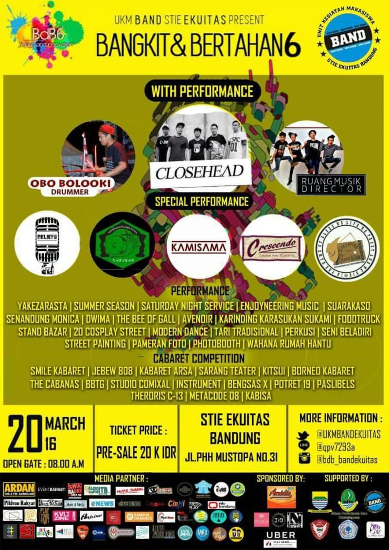 3entertainment_'s tweet photo. @UKMBANDEKUITAS present BDB 6 @BEMEKUITAS https://t.co/MxCHQCkXf6