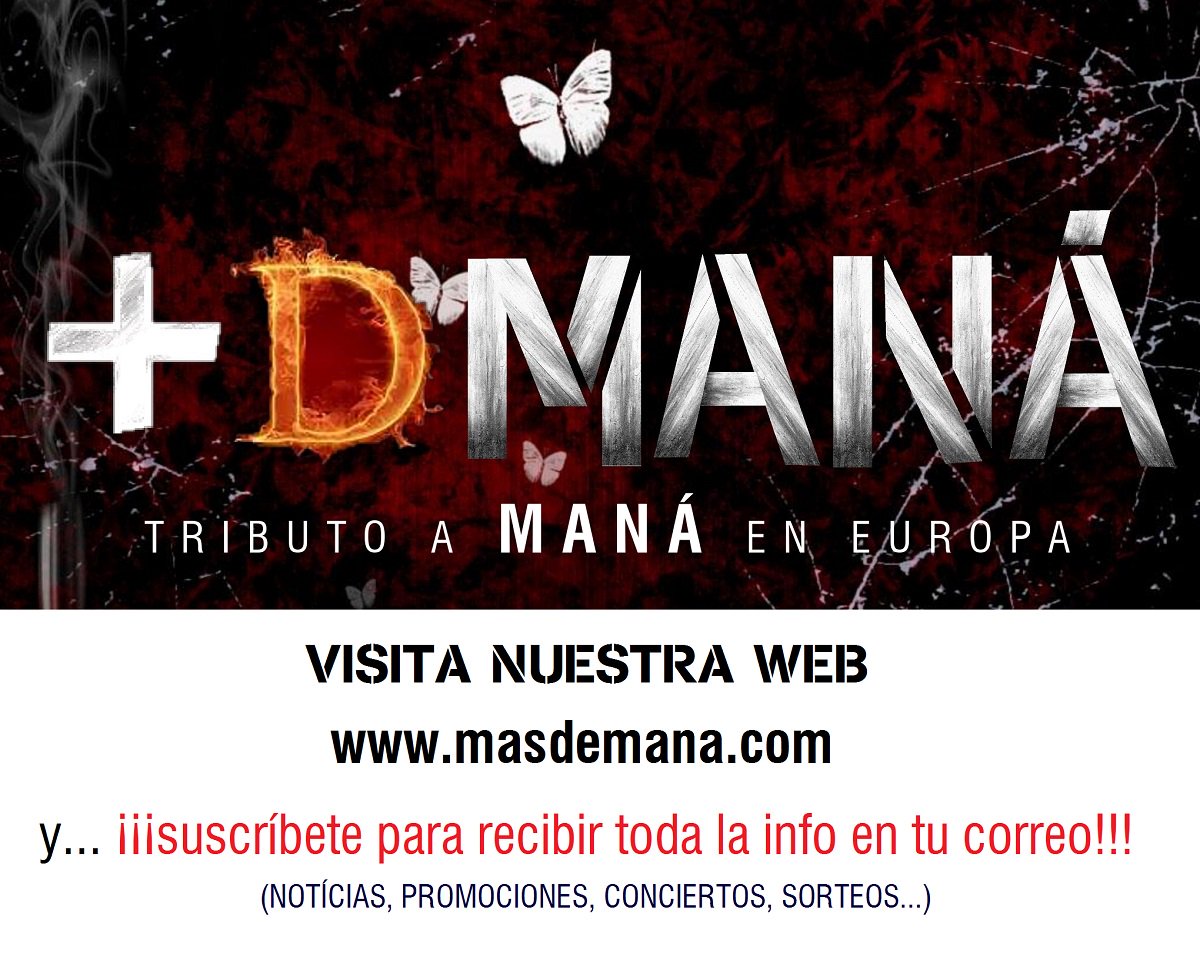 masdemana's tweet photo. Suscríbete en nuestra web y benefíciate! #manático #Maná #masdemana #suscripción #AECshowtributo #Gira2016 #beqbe https://t.co/jAbvCWdzgG