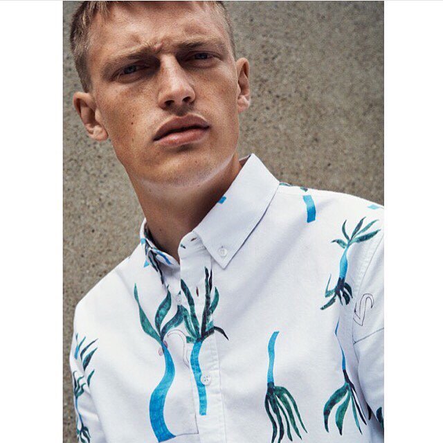 Brightening up our Thursday 🌱🌱#Soulland #SS16 #Collection #Nature #Menswear #Prints <a href="/soullandcph/">Soulland</a>