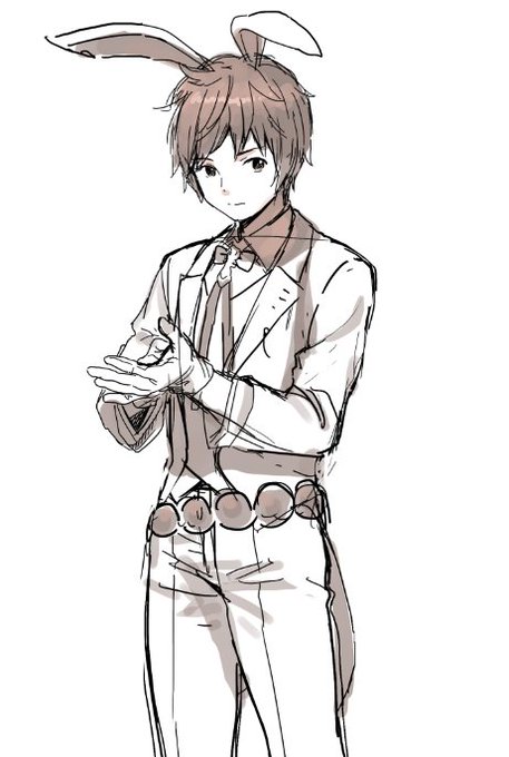 待ち時間に描いた バニー嬉しい… 