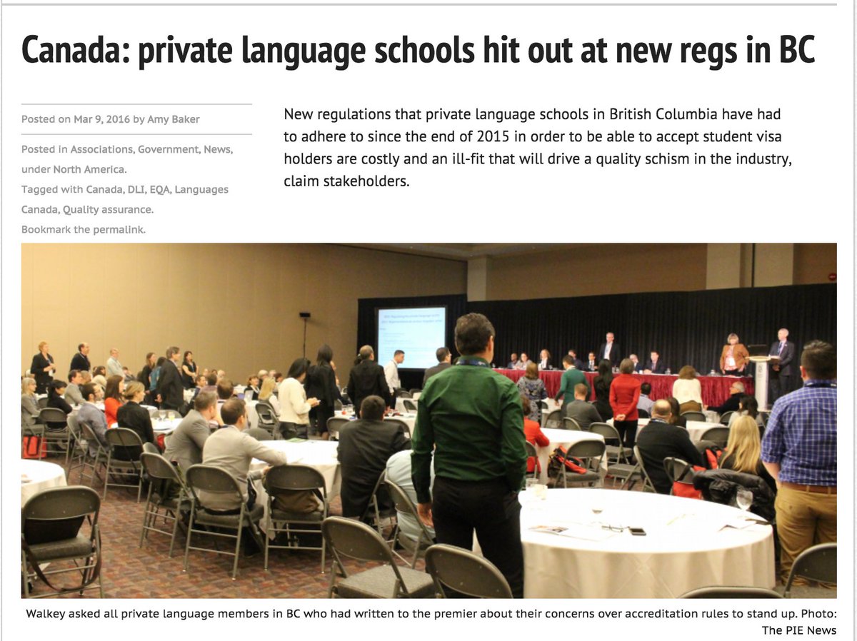 ThePIENews's tweet photo. "Stand up if you’ve written to premier on accreditation concerns”: BC members @LangCanada: https://t.co/5O53wpaNrG https://t.co/m6oXp74Iv4