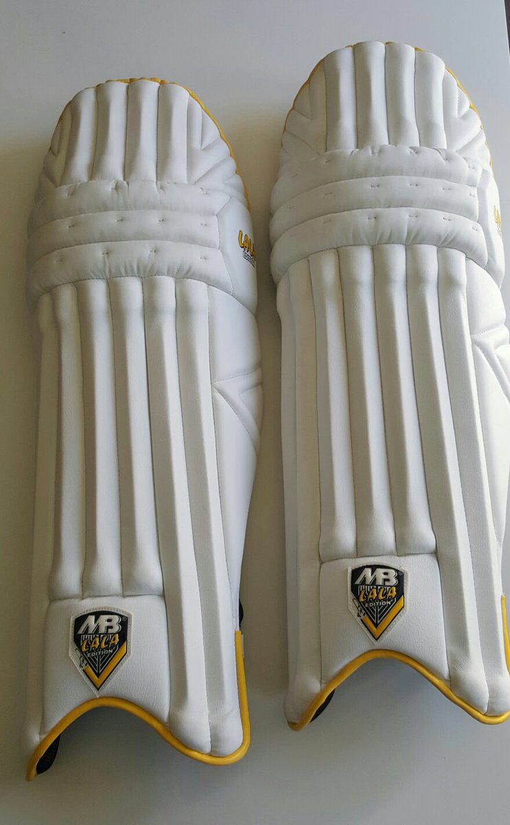 We couldn't wait till Sunday so started a new #competition - #Win a brand new paid of Batting Pads. Retweet to enter