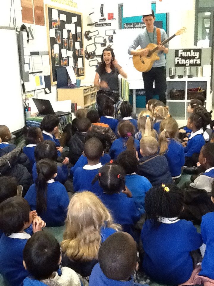 <a href="/foxfield/">FoxfieldPrimary</a> - our drop in music sessions are so popular we may have to take over the main hall.