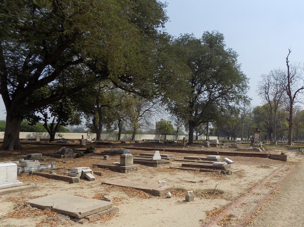 ApGolmei's tweet photo. Kanpur Cantonment Cemetery today. Cemetery beautification in progress. 28 of the 52 @CWGC headstones to be replaced. https://t.co/qBhCEtxjFx