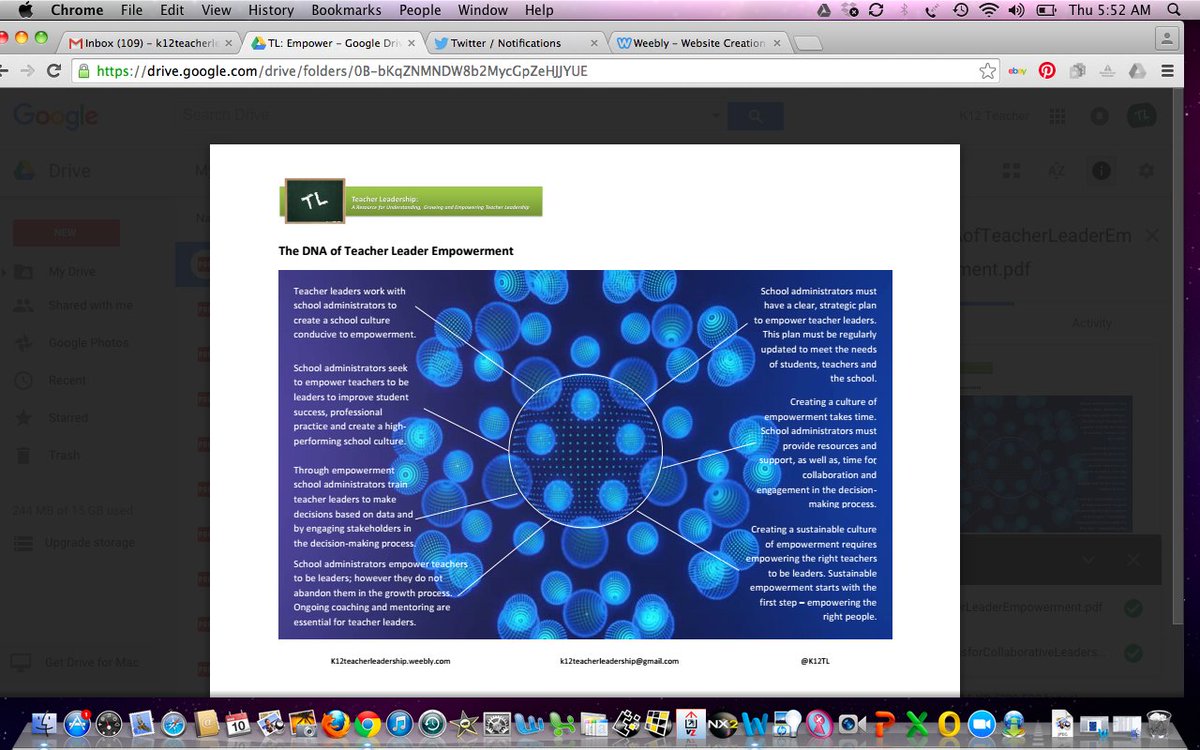 K12TL's tweet image. (03.10.2016) Free Resource: The DNA of #TeacherLeader Empowerment @ k12teacherleadership.weebly.com @AACTE @OklaEd #aacte16