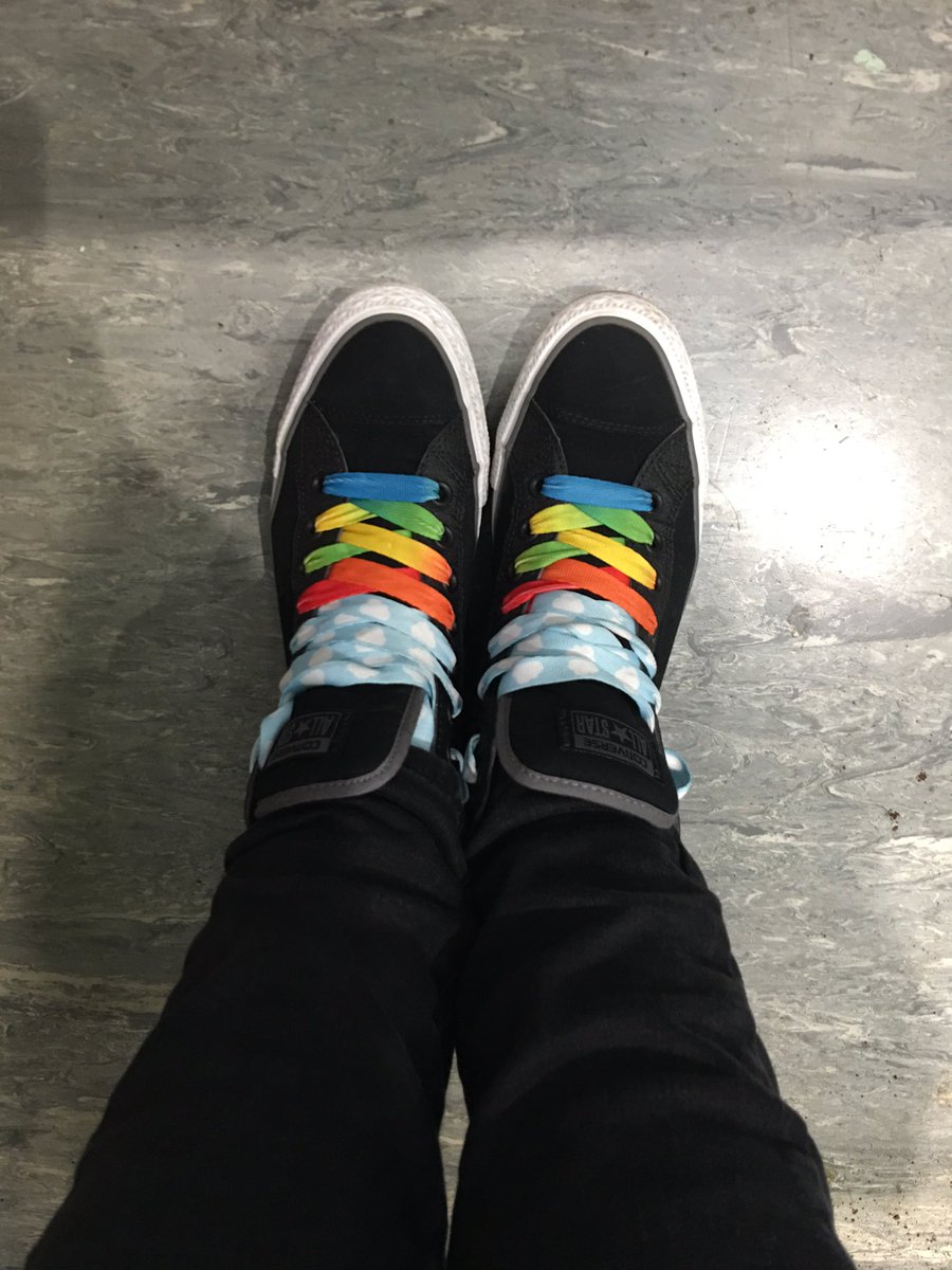 converse rainbow laces