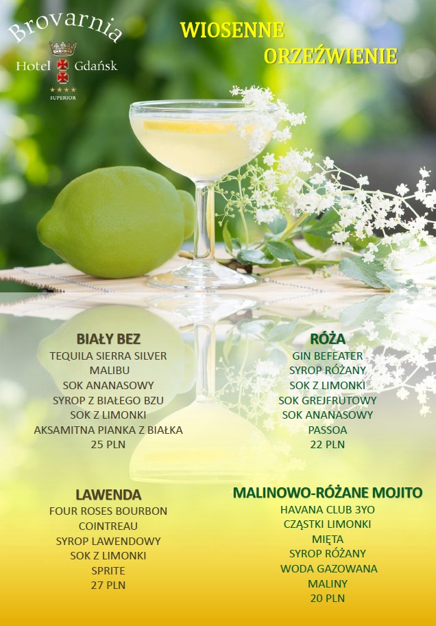 Welcome #spring :) Discover our new #drinks.
 #refresh #spring2016 #brovarnia #brovarniagdansk #gdansk