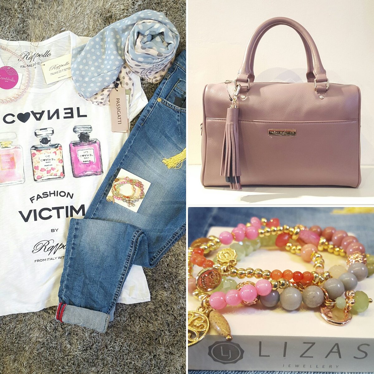 PassoCarrabile's tweet photo. Think Pink! 💕 #ranpollo #TommyHilfiger #Chanel #passigatti #outfit #lizas #ThinkPositive #FashionVictims #jeans https://t.co/j9qIYGfSA7