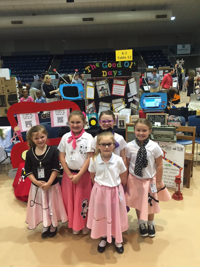 kjwoodruff2's tweet photo. Ready for Technology Showcase!  "The Good Ole' Days" @TCBOE_LES @TCBOE https://t.co/zMtrHO9glT