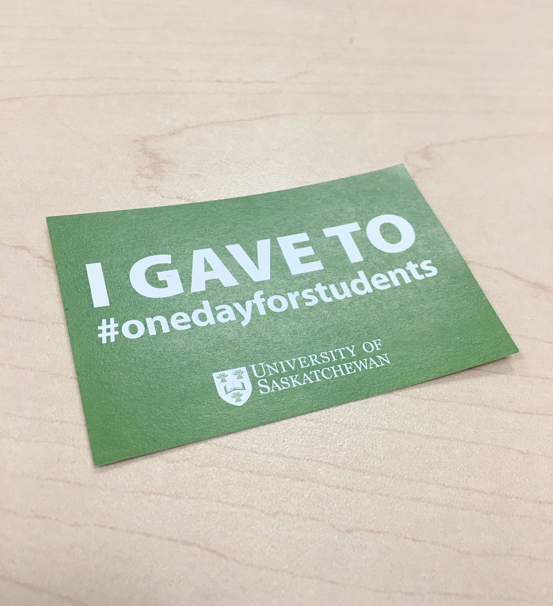 JackSaddleback's tweet photo. Today is #onedayforstudents here at @usask!
Please donate and the Nasser Family will match it!!
#US4U #cdnpse https://t.co/v4InKrHpxf