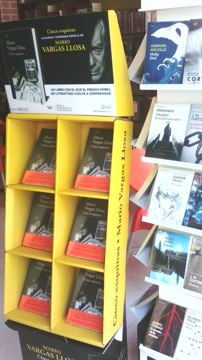 Librotinto's tweet photo. NOVEDADES
CINCO ESQUINAS 
MARIO VARGAS LLOSA https://t.co/MUCM0zqUTw