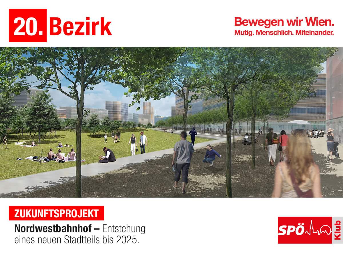 Eines von vielen, aber das größte Zukunftsprojekt für die #brigittenau #wien16 #bewegenwirwien