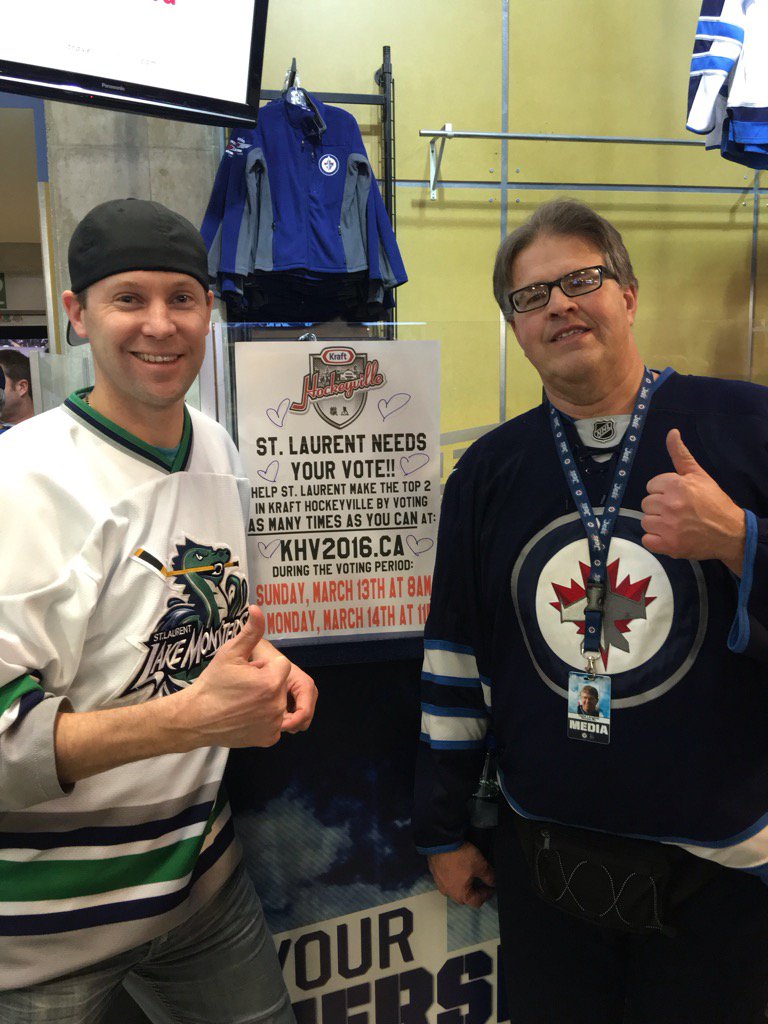 cougargoalie's tweet photo. @NHLJets #khv_stlaurentarena
#KHV_2016
#KraftHockeyville
#DancingGabe Please RT thank you :) https://t.co/V20o2sRJz7