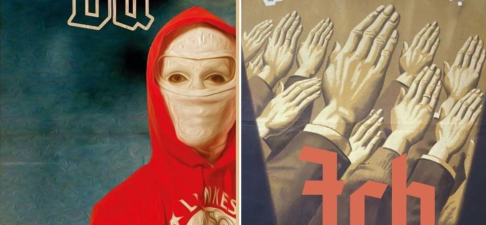 Rue89's tweet image. Les hooligans de la syntaxe allemande apprennent à écrire aux néonazis ebx.sh/1Xfb0VQ Par @Jacques_Pezet