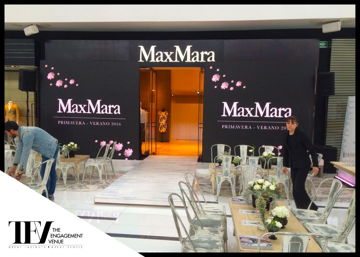 EngagementVenue's tweet photo. La moda se viste de gala con #TEV ¡Gracias MaxMara Mexico!
#ClienTEV https://t.co/0Ag5INAd8u