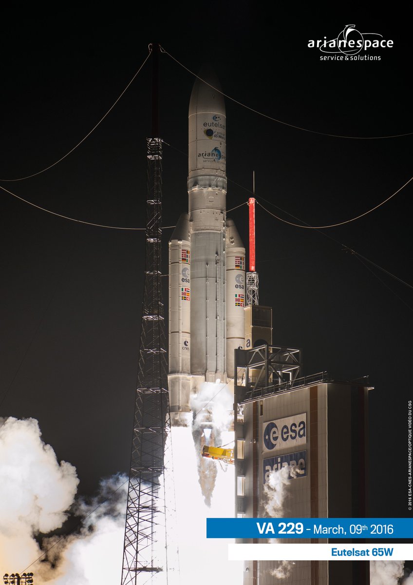 Arianespace's tweet photo. The #VA229 liftoff posters are available on https://t.co/W7okeIwHLW! Download them here: https://t.co/SH779DVf6A https://t.co/TvTQ39nlVW