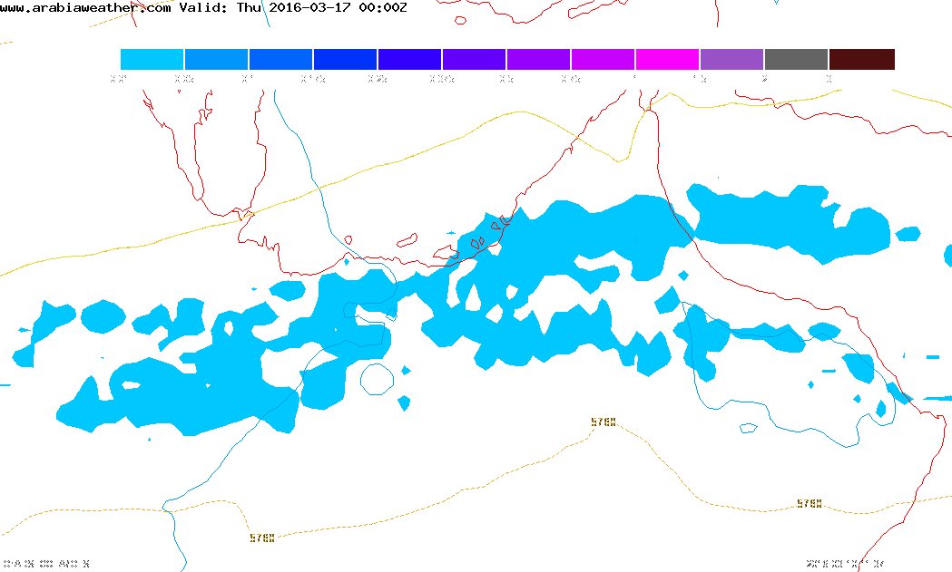 توقعات متوسطه المدى تشير لأخدود جوي الأسبوع القادم  يومي الأربعاء والخميس قد تتحسن التوقعات وقد تقل ،والله أعلم