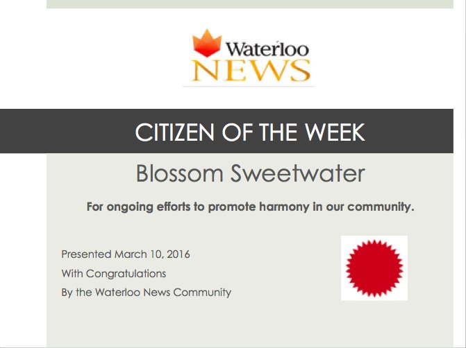 WlooNews's tweet photo. Finally a good news story! Congrats to @blossomsweetw this week's WN Good Citizen. #Goosepocalypse #kwawesome https://t.co/sENRSqiNLs