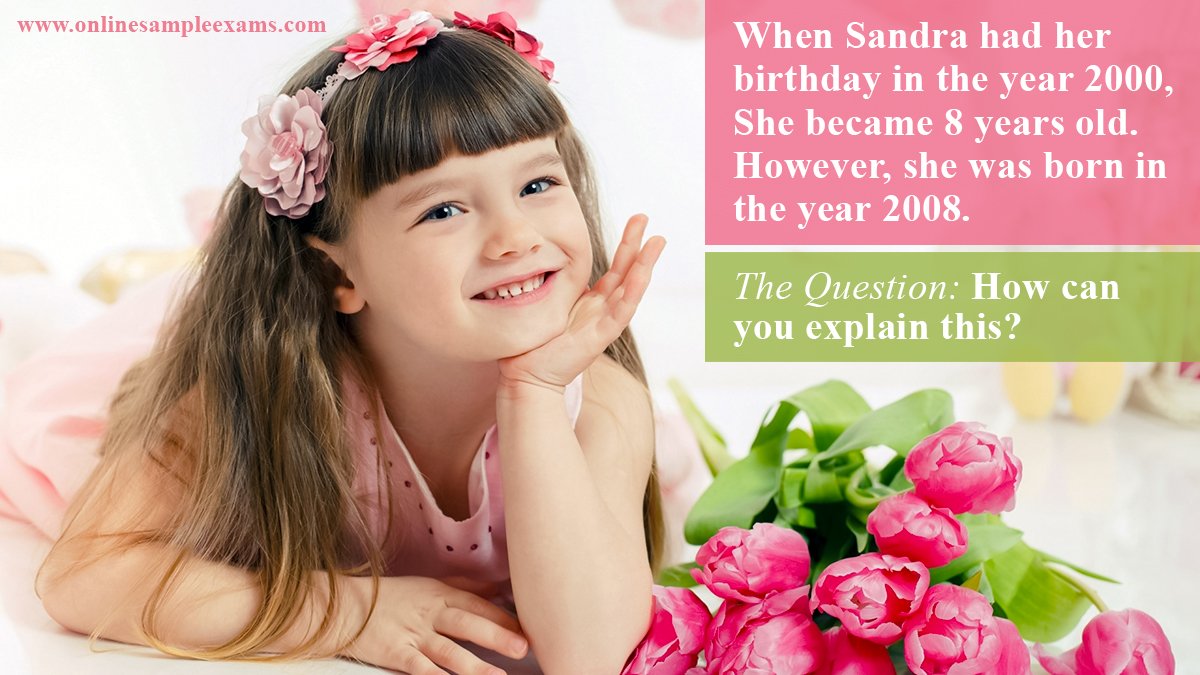 onlinesamplexam's tweet image. Can We really know the Answer 🎂?? Put it down! ✅ #onlinesampleexams #puzzles