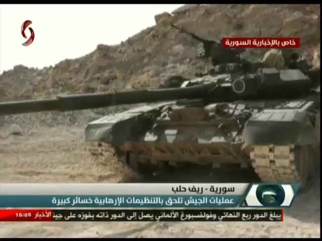 دبابه T-90 الروسيه تظهر لاول مره في سوريا !! - صفحة 2 CdML67RW4AUXFmR