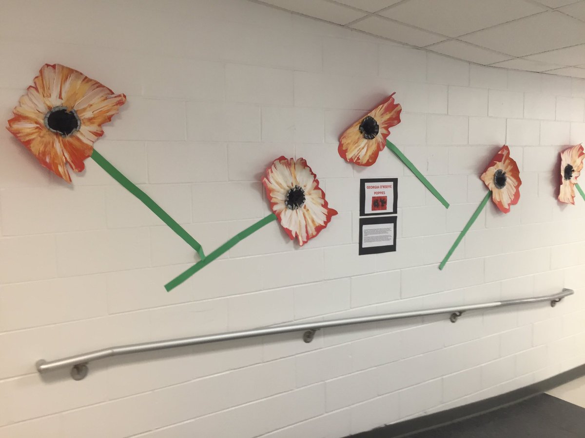 New Student Art Work up in our halls