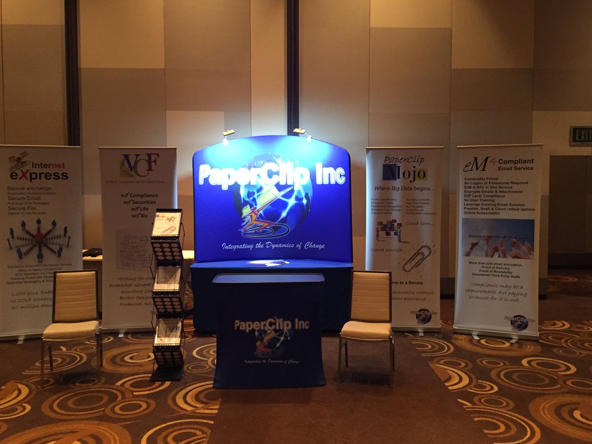 PaperClipInc's tweet photo. The PaperClip team is ready @iPipeline's Connections 2016-Come visit us! https://t.co/TxI4SXA0Xl