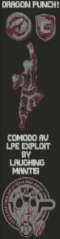 Laughing_Mantis's tweet photo. #StayTuned #DragonPunch #LPE #AntiAV #InfoSec #Exploits #152Days https://t.co/H2suKlOLnA