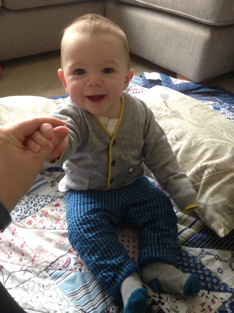 ninatropeano's tweet photo. @marksandspencer My son Daniel looking very dapper in a cute Autograph baby outfit! #littlegent https://t.co/IJERamcspH